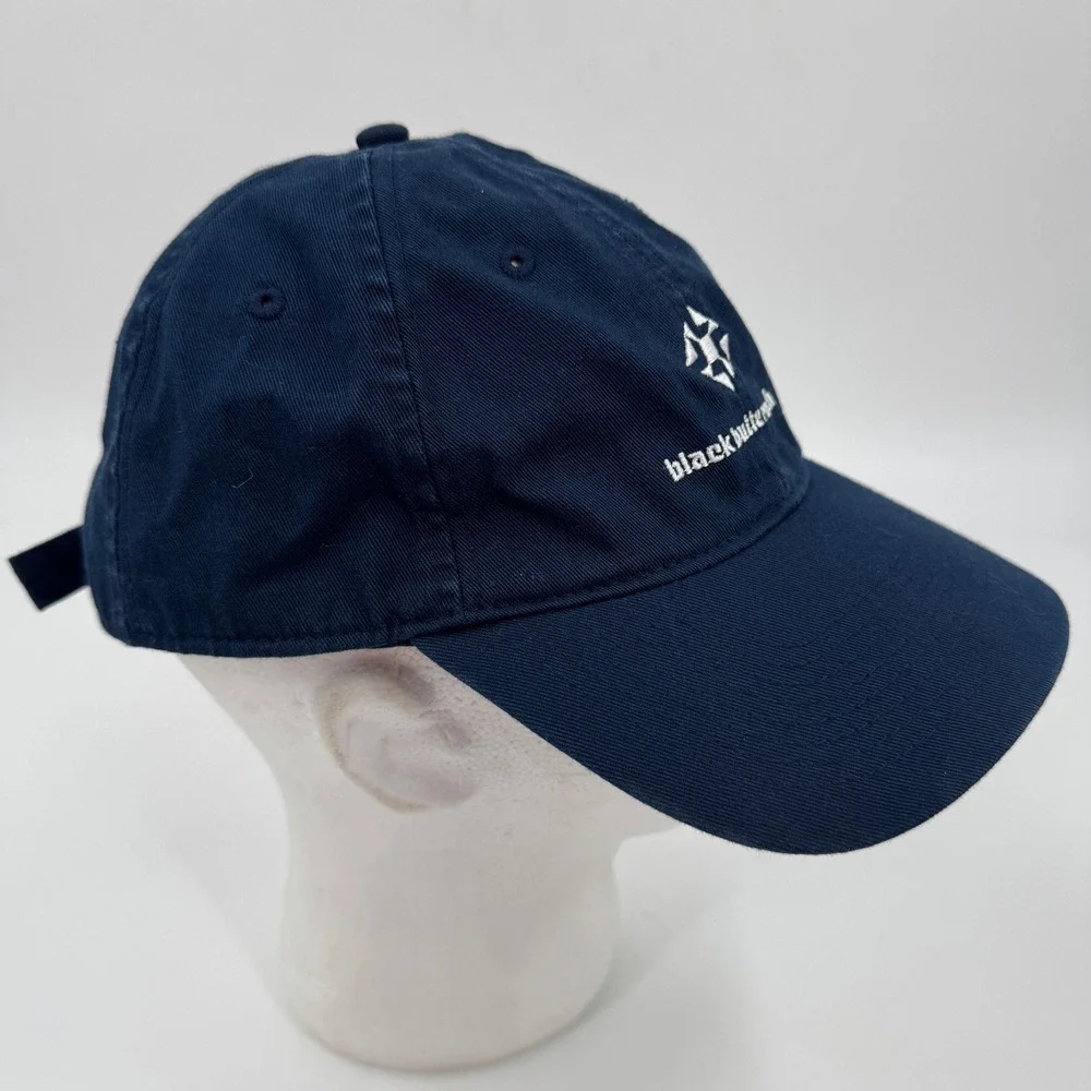 Adidas Black Butte Ranch‎ Navy Blue Cotton Adjustable Strapback Baseball Cap Hat